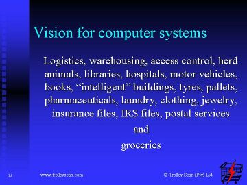 VISION FOR COMPUTER SYSTEMS